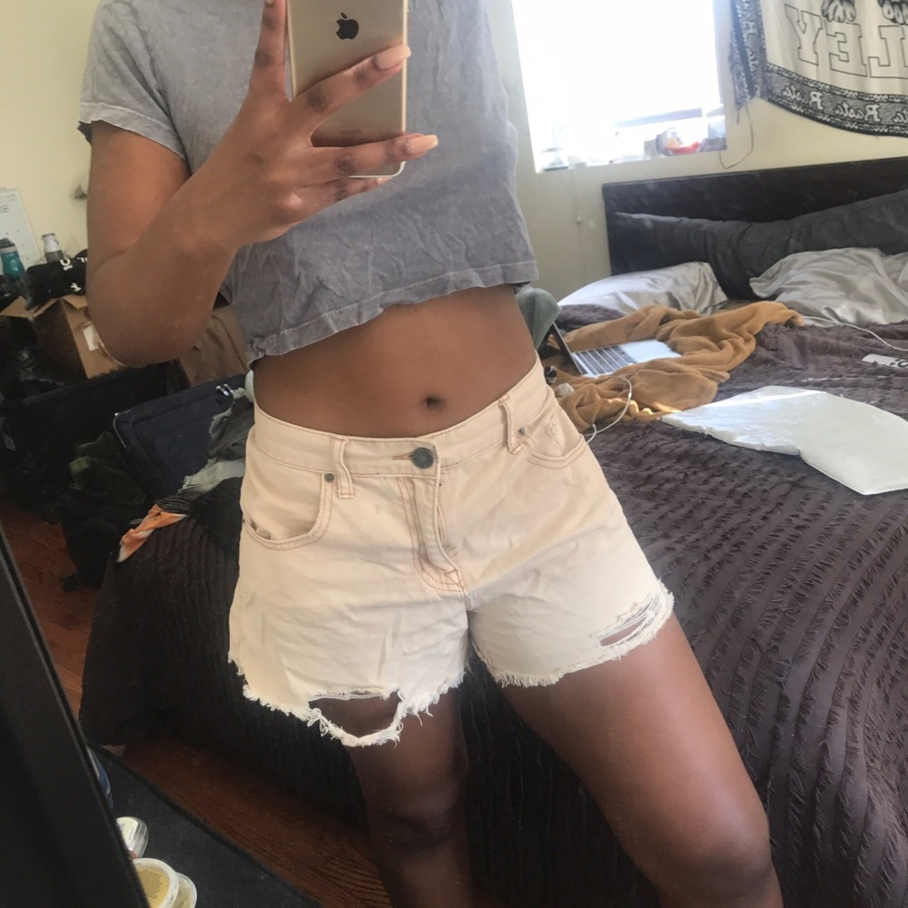 dust pink shorts